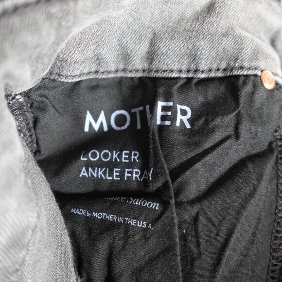 Mother Womens Jeans 28 Gray Looker Ankle Fray Made in USA - Picture 9 of 13